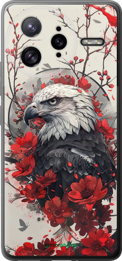 Силиконовый чехол Рубиновый орел для Xiaomi Poco F7 Ultra - 6103u-4086 изображение 