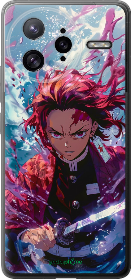 Силиконовый чехол Танджиро Камадо: Клинок рассекающий демонов для Xiaomi Poco F7 Ultra - 6111u-4086 изображение 