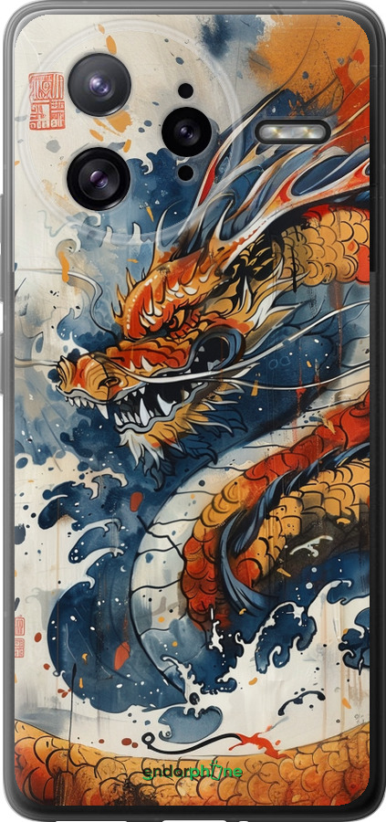 Силиконовый чехол Ярость дракона для Xiaomi Redmi K80 Pro - 6112u-4145 изображение 