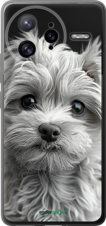 Силиконовый чехол Мальтипу на чорном фоне для Xiaomi Redmi K80 Pro - 6156u-4145 изображение 