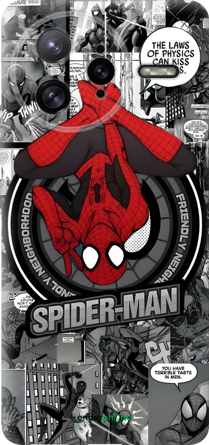 Силіконовий чехол Человек паук для Xiaomi Redmi K80 Pro - 6279u-4145 изображение 