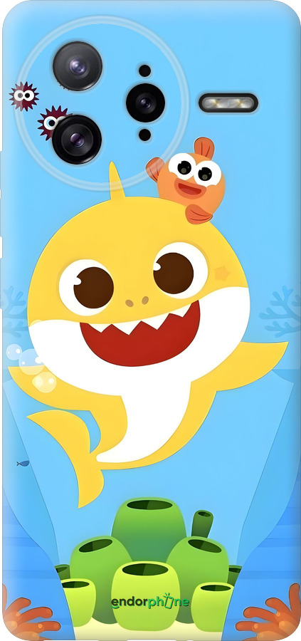 Силиконовый чехол Бейби Шарк для Xiaomi Redmi K80 Pro - 6303u-4145 изображение 