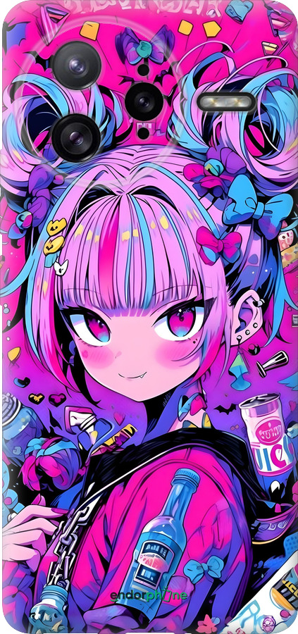 Силиконовый чехол Аниме милаха для Xiaomi Redmi K80 Pro - 6314u-4145 изображение 