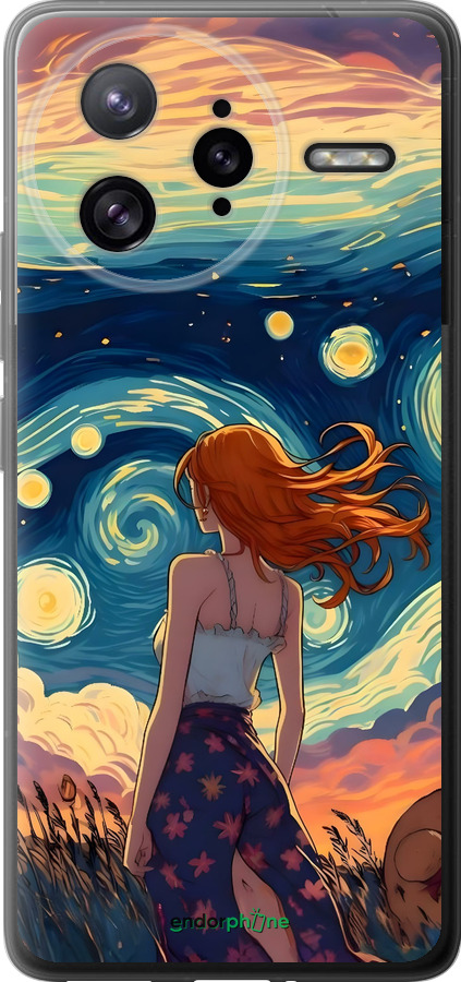 Силіконовий чехол Дівчина Арт для Xiaomi Redmi K80 Pro - 6325u-4145 изображение 