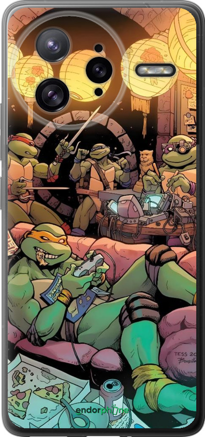 Силиконовый чехол Черепашки нинзя для Xiaomi Redmi K80 Pro - 6346u-4145 изображение 
