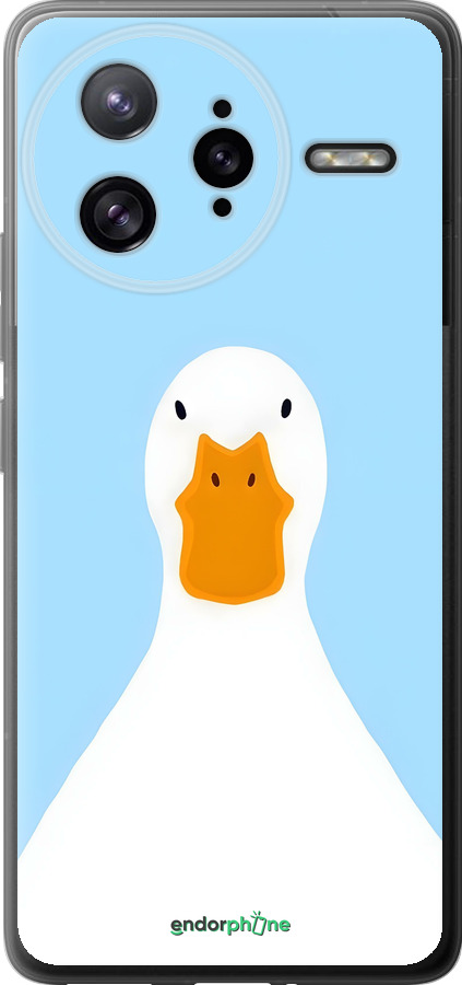 Силиконовый чехол Гусь для Xiaomi Poco F7 Ultra - 6350u-4086 изображение 