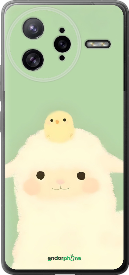 Силиконовый чехол Барашек и ципленок для Xiaomi Poco F7 Ultra - 6369u-4086 изображение 