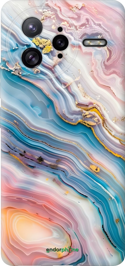 Силіконовий чехол Мрамор красивый для Xiaomi Poco F7 Ultra - 6376u-4086 изображение 