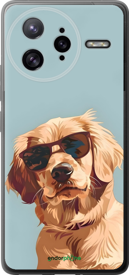 Силиконовый чехол Пес в очках для Xiaomi Poco F7 Ultra - 6381u-4086 изображение 