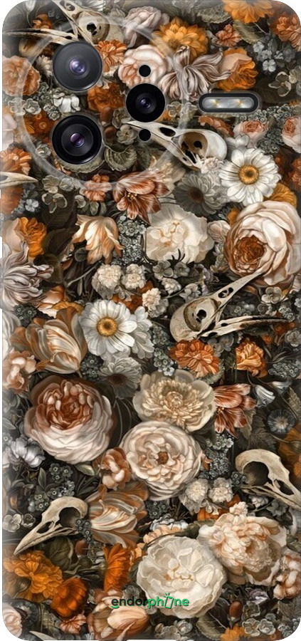 Силиконовый чехол В стиле барокко-мрачный для Xiaomi Poco F7 Ultra - 6404u-4086 изображение 