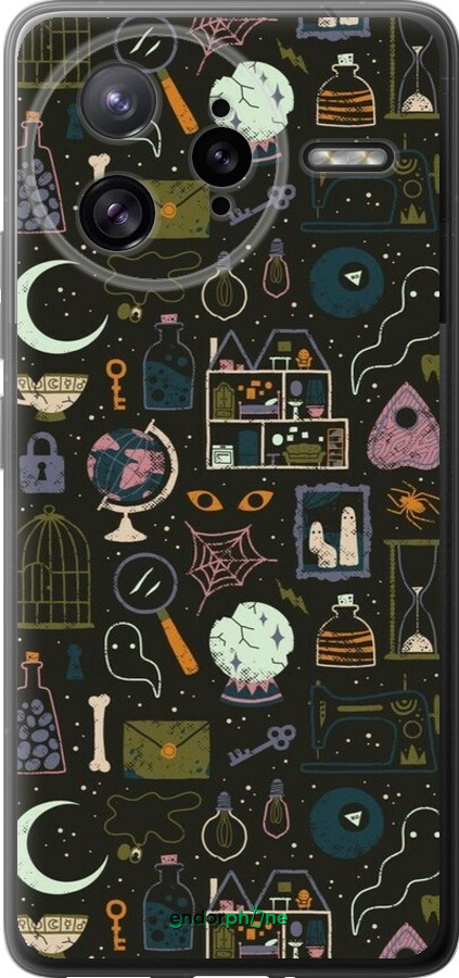 Силиконовый чехол Колдовской принт для Xiaomi Poco F7 Ultra - 6425u-4086 изображение 
