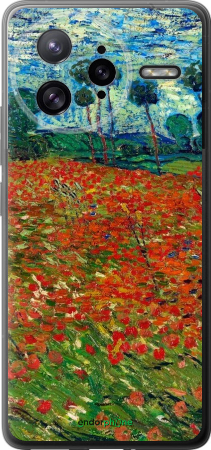 Силиконовый чехол Винсент Ван Гог-Маковое поле для Xiaomi Redmi K80 Pro - 6466u-4145 изображение 