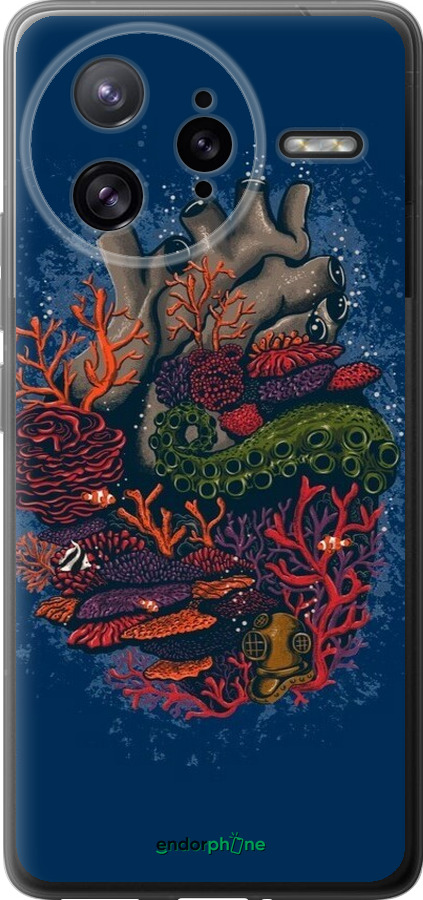 Силиконовый чехол Сердце моря для Xiaomi Redmi K80 Pro - 6506u-4145 изображение 