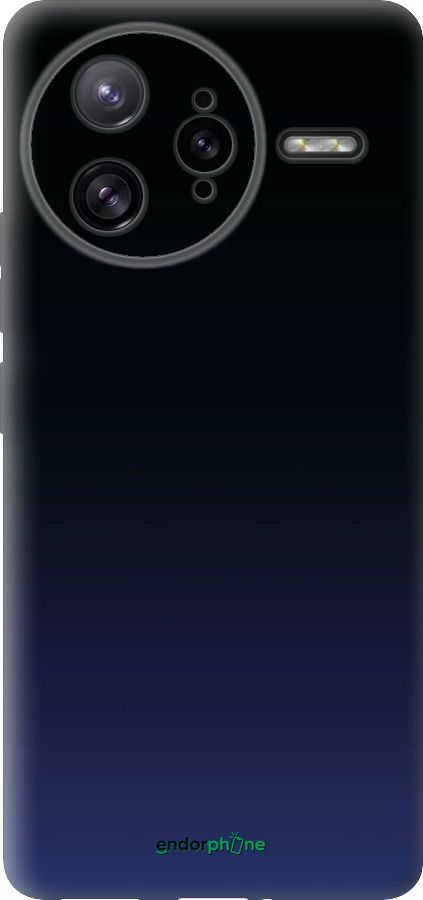 Силиконовый чехол Градиент в тёмно - синем стиле для Xiaomi Redmi K80 Pro - 6542u-4145 изображение 