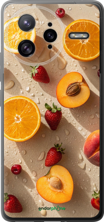 Силиконовый чехол Фрукты 3 для Xiaomi Poco F7 Ultra - 6703u-4086 изображение 