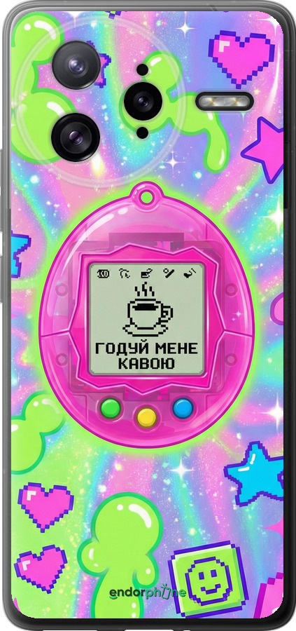 Силиконовый чехол Y2K Aesthetic Retro Pet: Годуй мене кавою для Xiaomi Poco F7 Ultra - 6784u-4086 изображение 