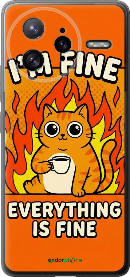 Силіконовий чехол Funny Cat для Xiaomi Redmi K80 Pro - 6786u-4145 изображение 