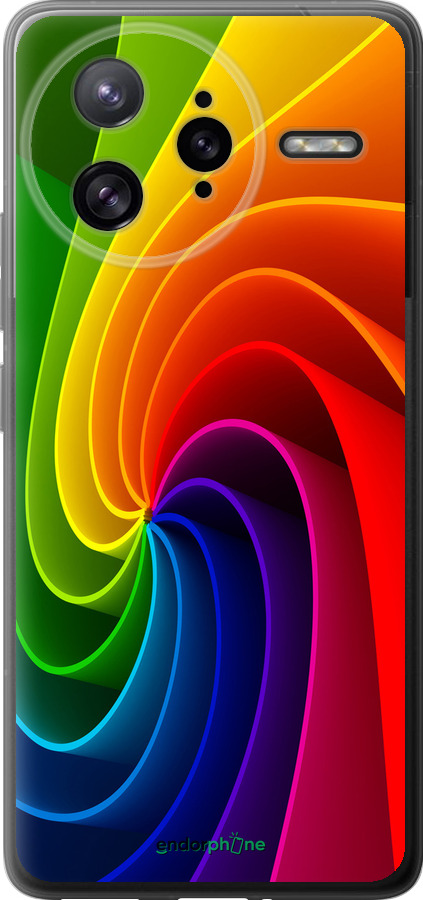 Силіконовий чехол Райдужний вихор для Xiaomi Redmi K80 Pro - 747u-4145 изображение 