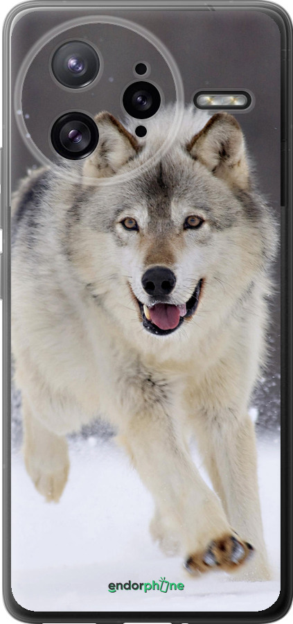 Силиконовый чехол Бегущий волк для Xiaomi Poco F7 Ultra - 826u-4086 изображение 
