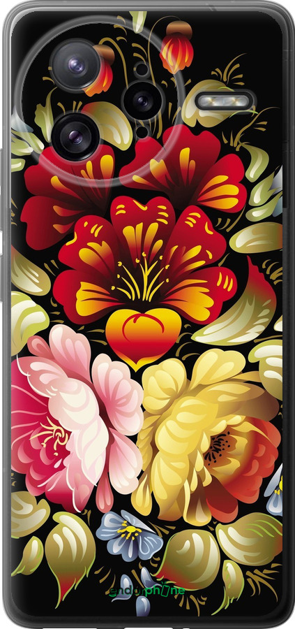 Силиконовый чехол Хохлома 6 для Xiaomi Poco F7 Ultra - 829u-4086 изображение 