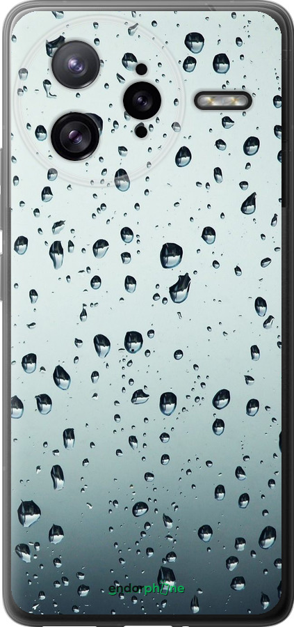 Силиконовый чехол Стекло в каплях для Xiaomi Poco F7 Ultra - 848u-4086 изображение 