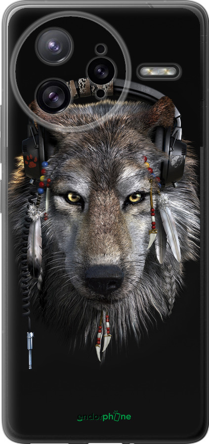 Силиконовый чехол Волк-меломан для Xiaomi Poco F7 Ultra - 875u-4086 изображение 
