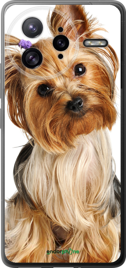 Силиконовый чехол Йоркширский терьер с хвостиком для Xiaomi Poco F7 Ultra - 930u-4086 изображение 