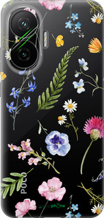 Силиконовый чехол Цветочный фон v2 для Xiaomi POCO F7 - 5472u-4228 изображение 