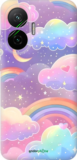 Силиконовый чехол Облака и радуга для Xiaomi POCO F7 - 6312u-4228 изображение 