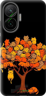 Силиконовый чехол Дерево и котики для Xiaomi POCO F7 - 6516u-4228 изображение 