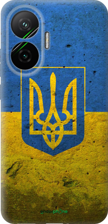 Силиконовый чехол Флаг и герб Украины 2 для Xiaomi POCO F7 - 378u-4228 изображение 