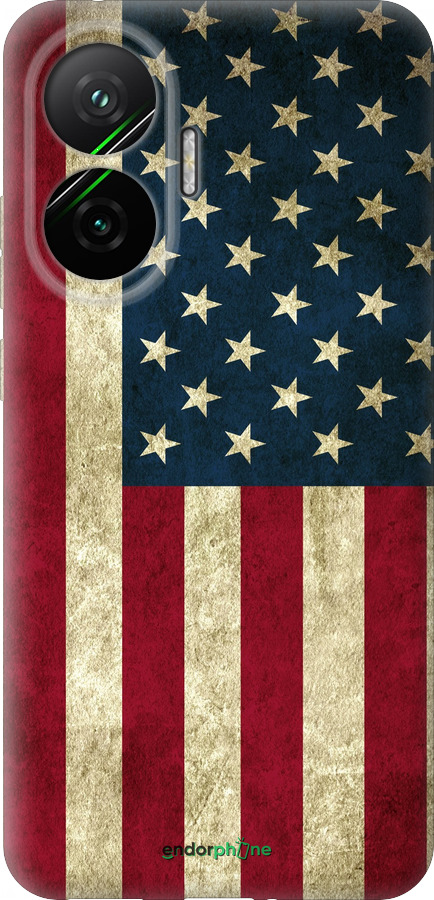 Силиконовый чехол Флаг США для Xiaomi POCO F7 - 395u-4228 изображение 