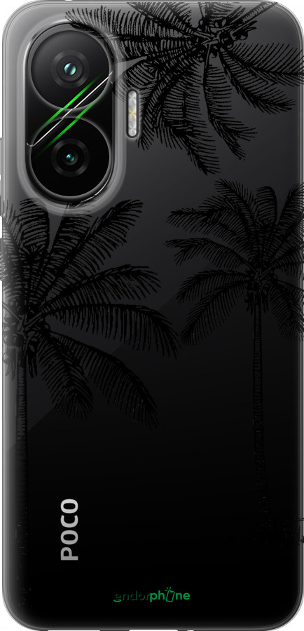 Силиконовый чехол Пальмы1 для Xiaomi POCO F7 - 4634u-4228 изображение 