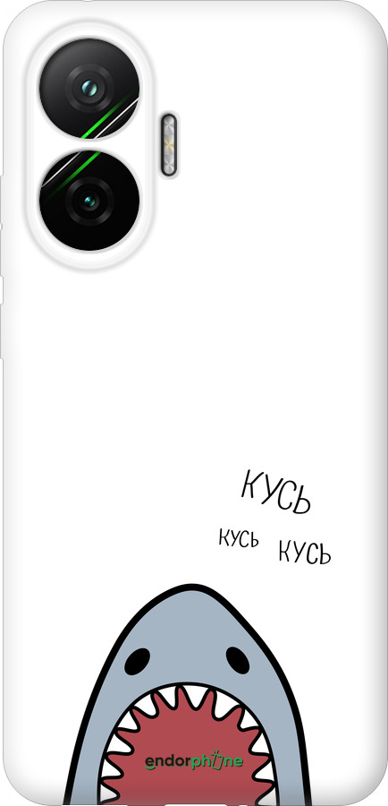Силиконовый чехол Акула для Xiaomi POCO F7 - 4870u-4228 изображение 