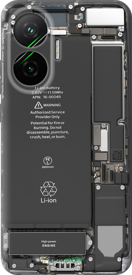 Силиконовый чехол Детали смартфона для Xiaomi Redmi Turbo 4 Pro 5G - 5487u-4239 изображение 