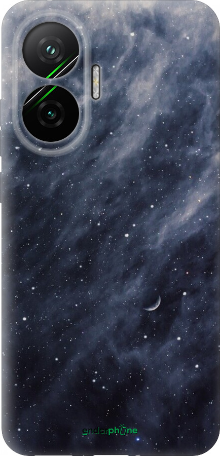 Силиконовый чехол Голубые облака, Голубая луна для Xiaomi POCO F7 - 6398u-4228 изображение 