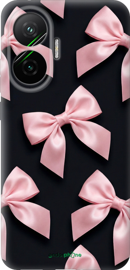 Силиконовый чехол Coquette Ribbons Dark Coquette для Xiaomi POCO F7 - 6767u-4228 изображение 
