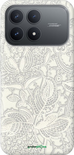 Силиконовый чехол Белое кружево для Xiaomi POCO F8 Pro - 4383u-4231 изображение 