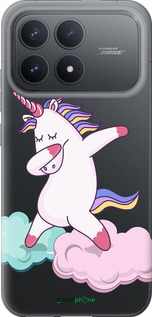 Силиконовый чехол Единорог для Xiaomi POCO F8 Pro - 4702u-4231 изображение 