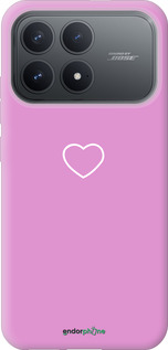 Силиконовый чехол Сердце 2 для Xiaomi POCO F8 Pro - 4863u-4231 изображение 