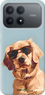 Силиконовый чехол Пес в очках для Xiaomi Redmi K90 5G - 6381u-4237 изображение 