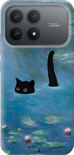 Силиконовый чехол С изображением кота и водяной лилии Monet для Xiaomi POCO F8 Pro - 6519u-4231 изображение 