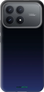 Силиконовый чехол Градиент в тёмно - синем стиле для Xiaomi POCO F8 Pro - 6542u-4231 изображение 