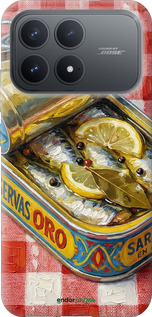 Силиконовый чехол Vintage Sardine Tin Phone для Xiaomi Redmi K90 5G - 6772u-4237 изображение 