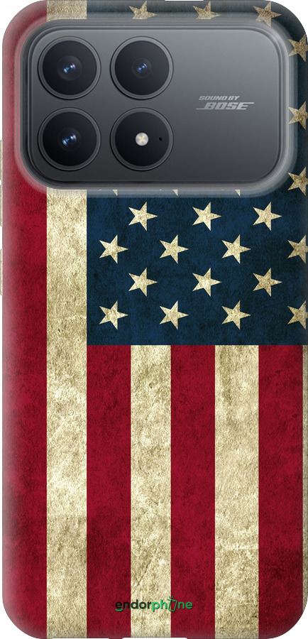 Силиконовый чехол Флаг США для Xiaomi Redmi K90 5G - 395u-4237 изображение 