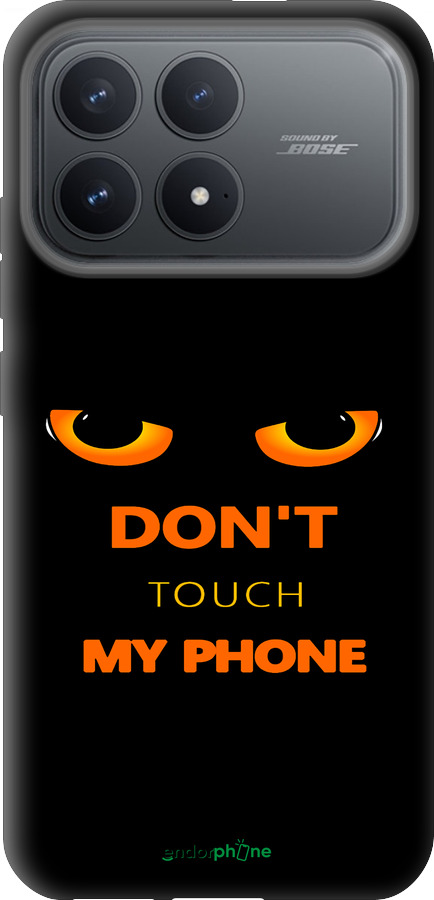 Силиконовый чехол Don't touch the phone для Xiaomi Redmi K90 5G - 4261u-4237 изображение 