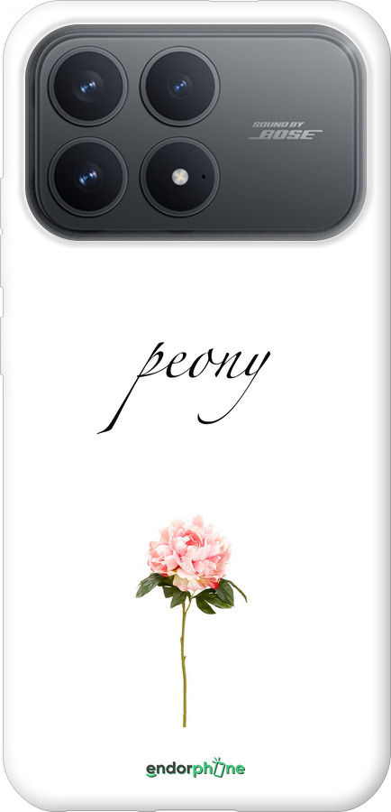 Силиконовый чехол Пион для Xiaomi POCO F8 Pro - 4366u-4231 изображение 