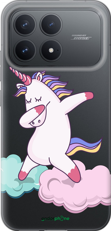 Силиконовый чехол Единорог для Xiaomi POCO F8 Pro - 4702u-4231 изображение 