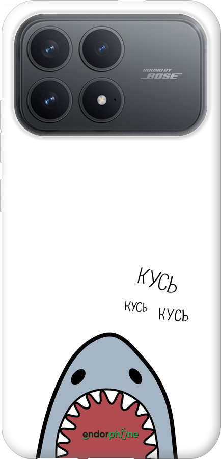 Силиконовый чехол Акула для Xiaomi POCO F8 Pro - 4870u-4231 изображение 
