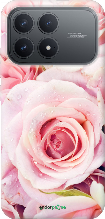 Силиконовый чехол Розы для Xiaomi POCO F8 Pro - 525u-4231 изображение 
